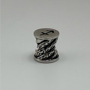 Vintage Danbury Mint Signed Silver-Tone Sagittarius Barrel Charm